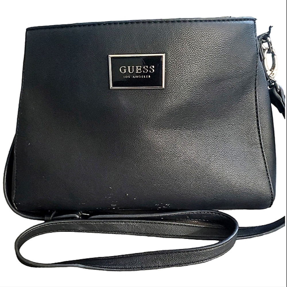 Guess Satchel with Attachable Crossbody Strap Black - Picture 2 of 5